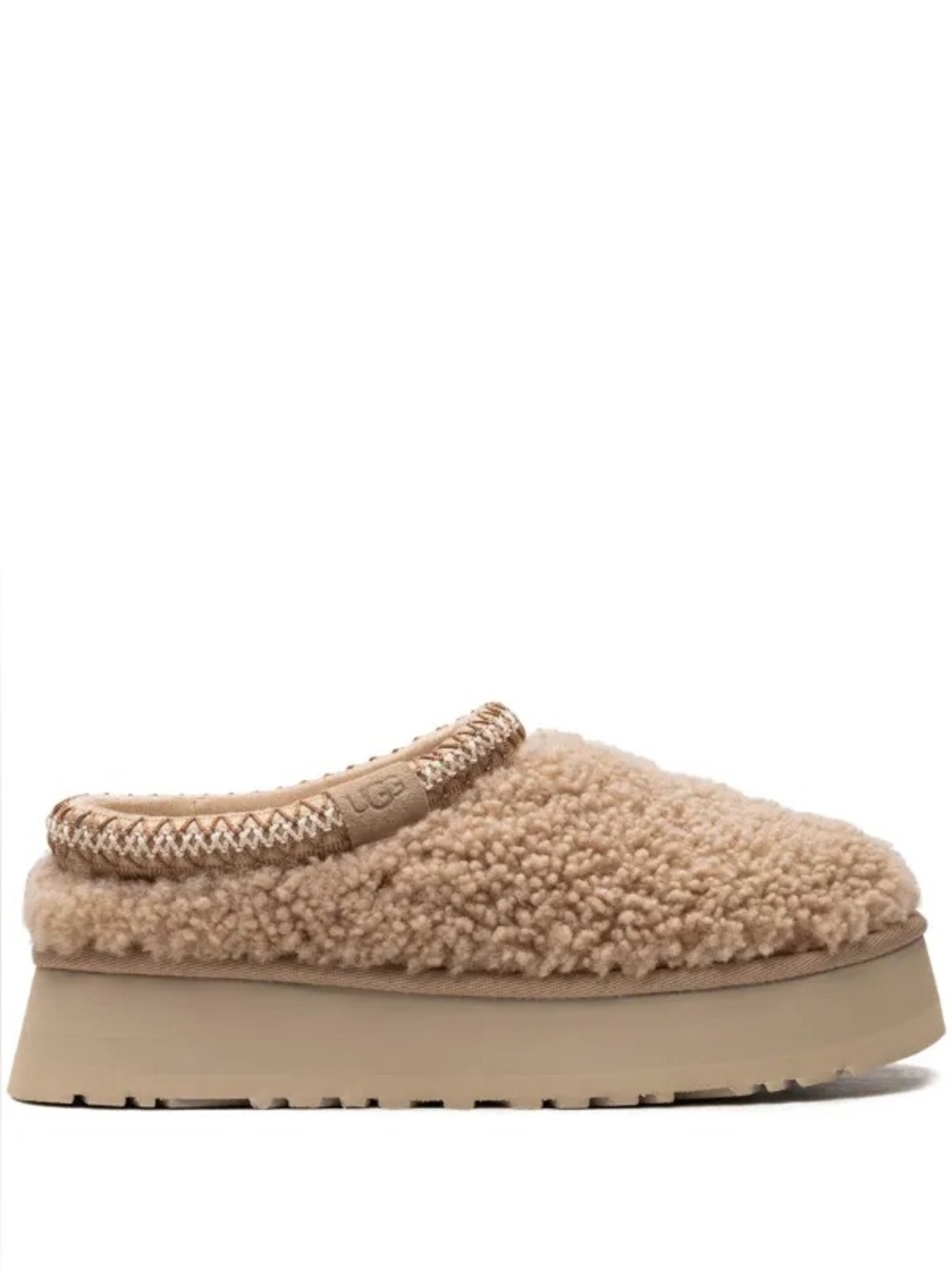 NWT UGG Tazz Maxi Curly Genuine Shearling Platform Slipper Women Size 7